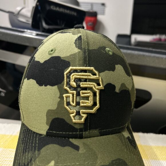New Era SF Giants Armed Forces Day Camo On-Field 59FIFTY Hat Green - Picture 2 of 13